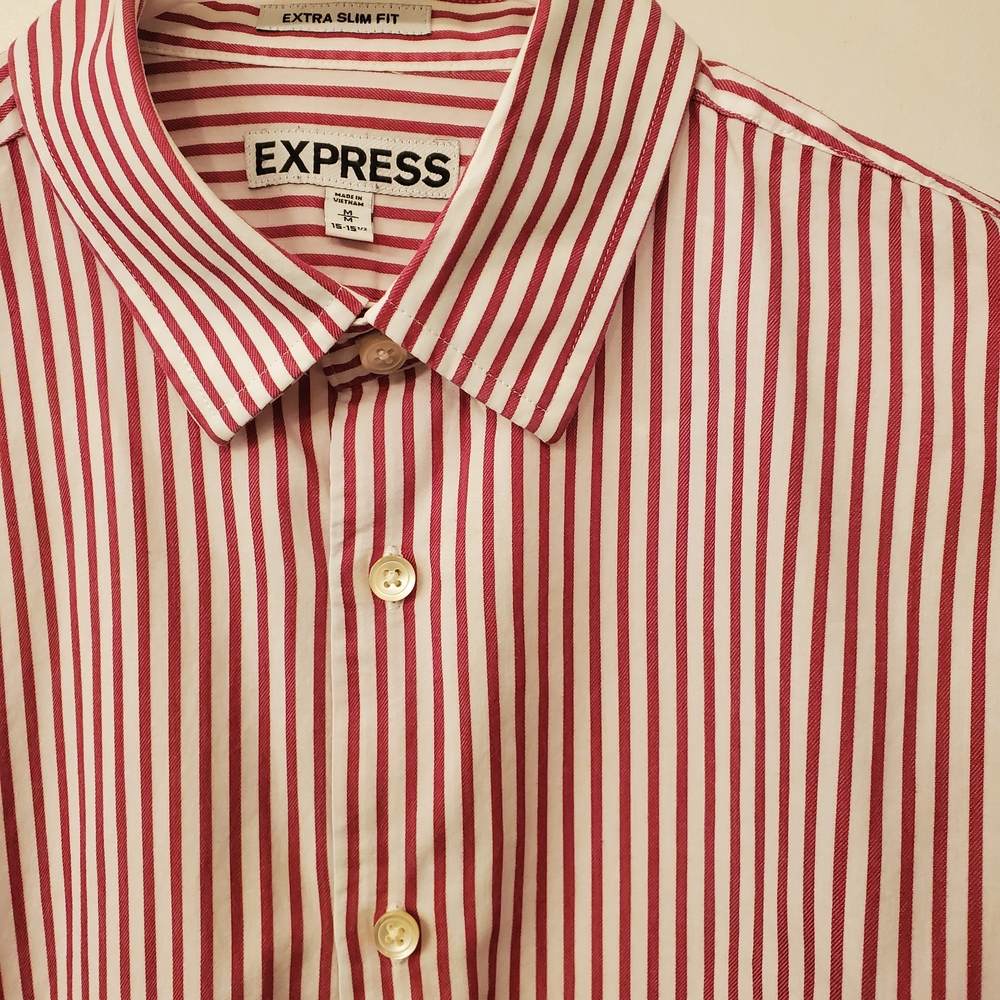 Express Red Striped Men's Shirt